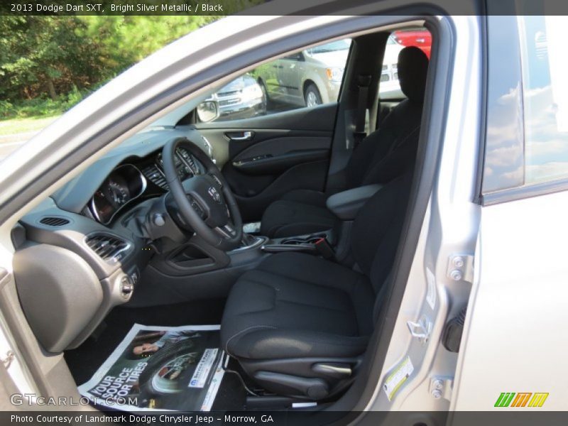 Bright Silver Metallic / Black 2013 Dodge Dart SXT