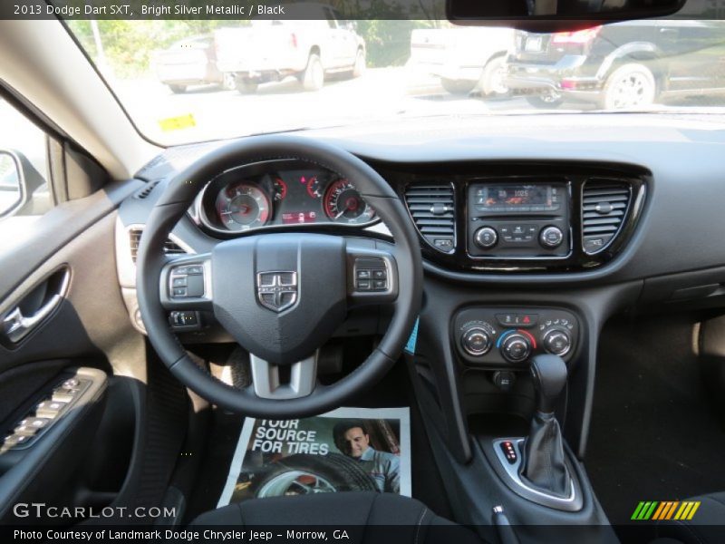 Bright Silver Metallic / Black 2013 Dodge Dart SXT