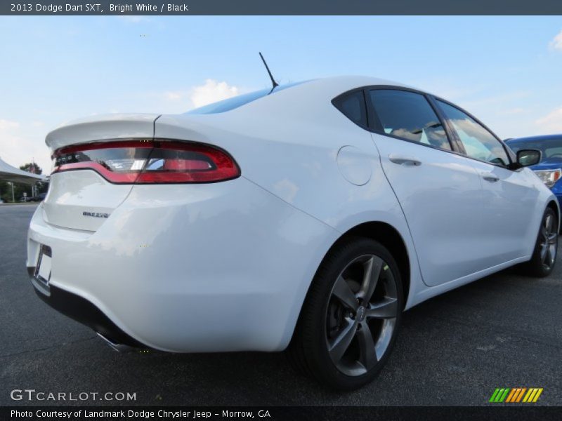 Bright White / Black 2013 Dodge Dart SXT