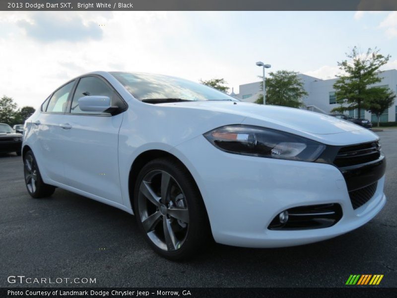 Bright White / Black 2013 Dodge Dart SXT