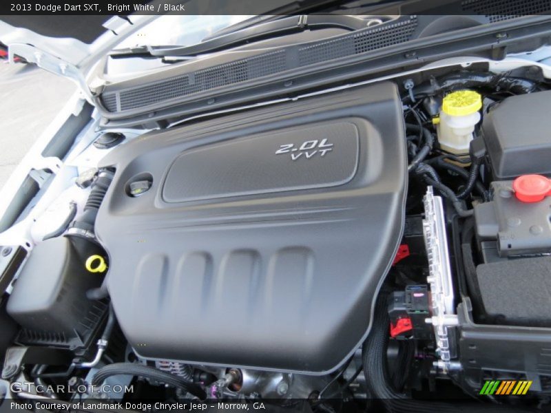 Bright White / Black 2013 Dodge Dart SXT