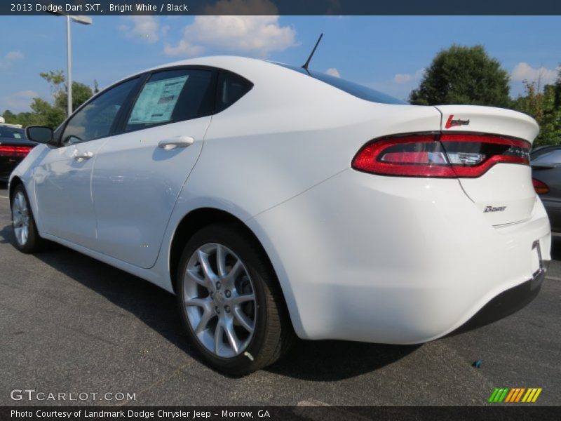 Bright White / Black 2013 Dodge Dart SXT