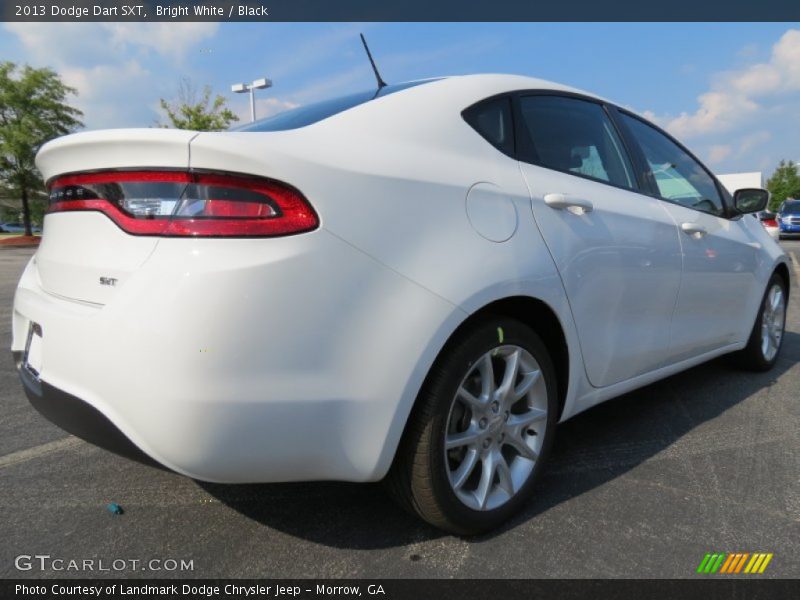 Bright White / Black 2013 Dodge Dart SXT