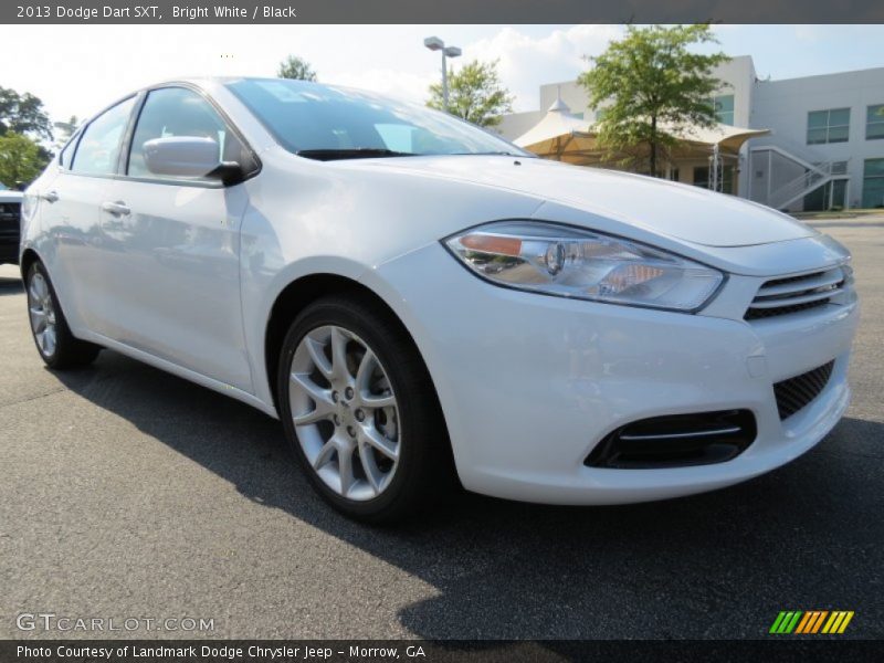 Bright White / Black 2013 Dodge Dart SXT
