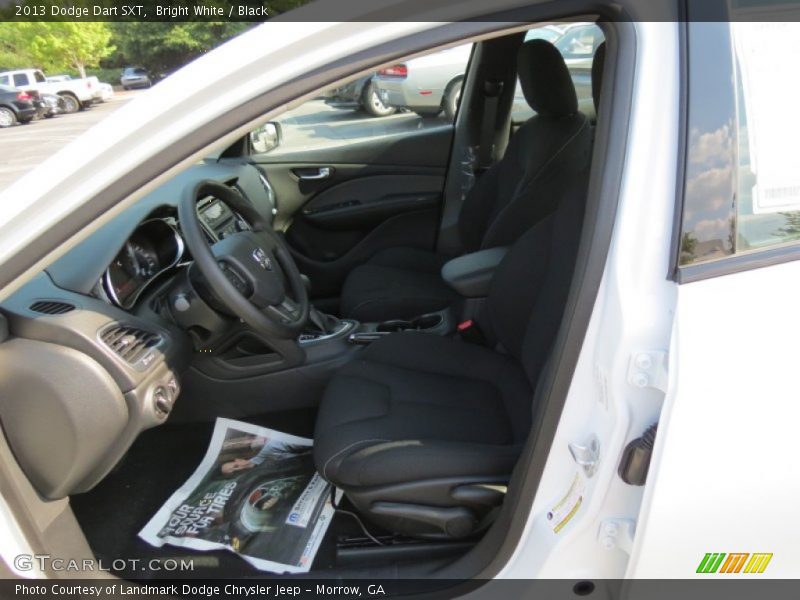 Bright White / Black 2013 Dodge Dart SXT