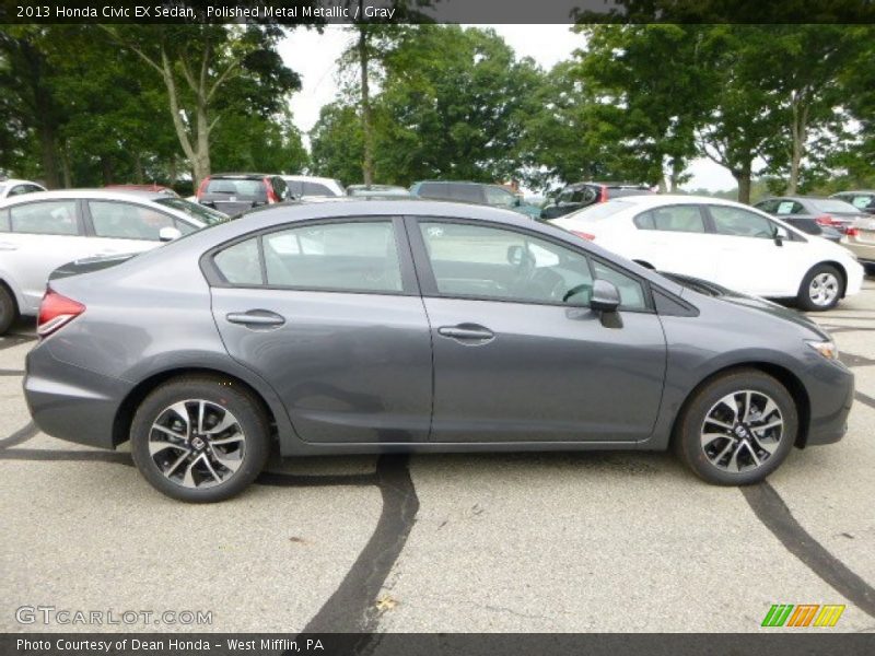 Polished Metal Metallic / Gray 2013 Honda Civic EX Sedan