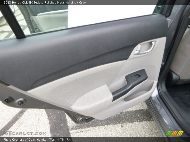 Polished Metal Metallic / Gray 2013 Honda Civic EX Sedan