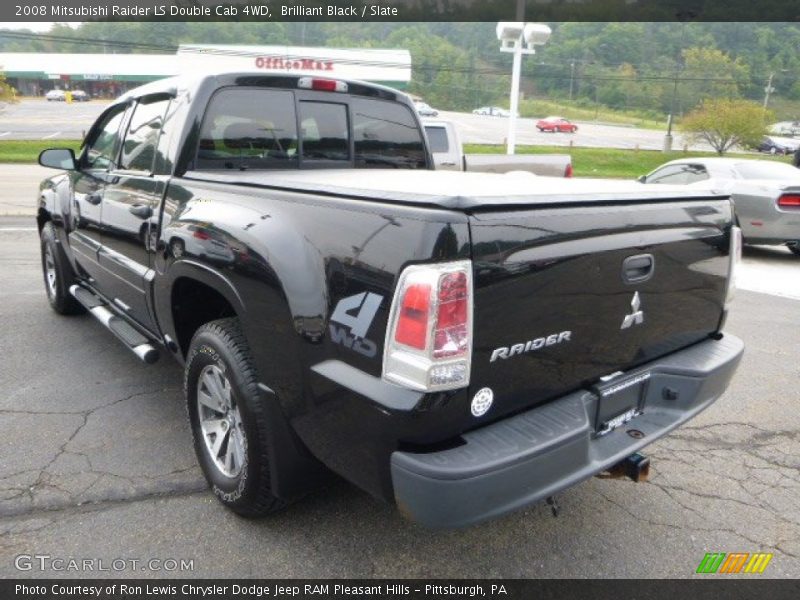 Brilliant Black / Slate 2008 Mitsubishi Raider LS Double Cab 4WD