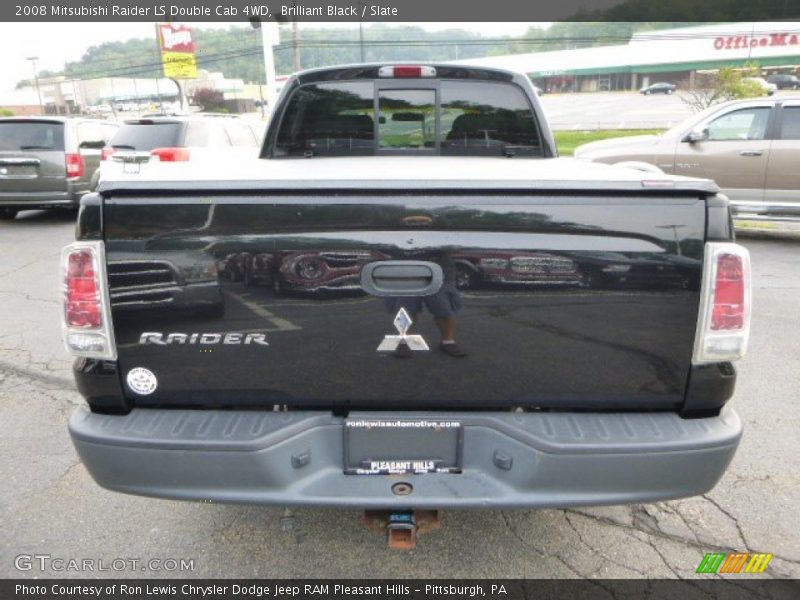 Brilliant Black / Slate 2008 Mitsubishi Raider LS Double Cab 4WD