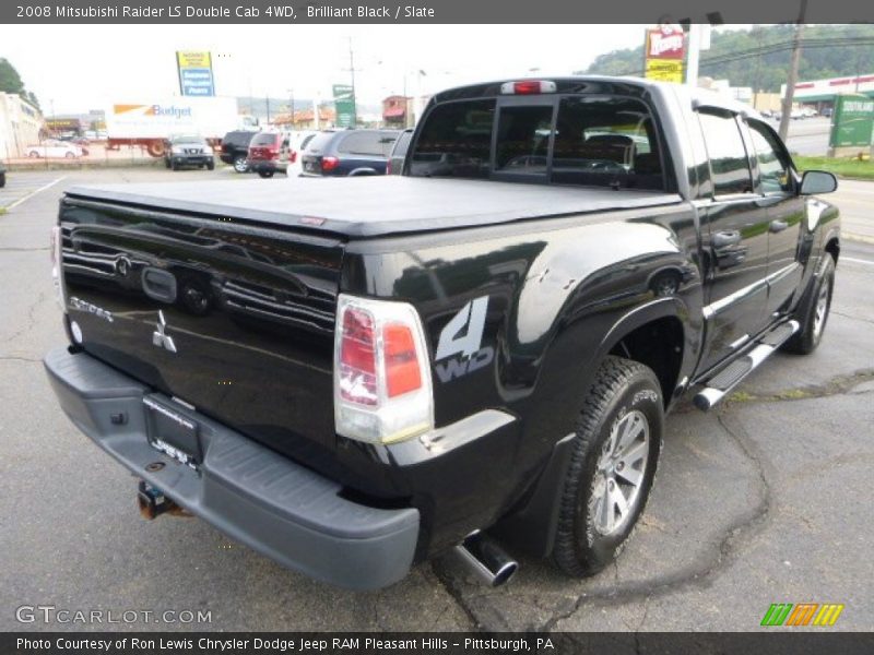 Brilliant Black / Slate 2008 Mitsubishi Raider LS Double Cab 4WD