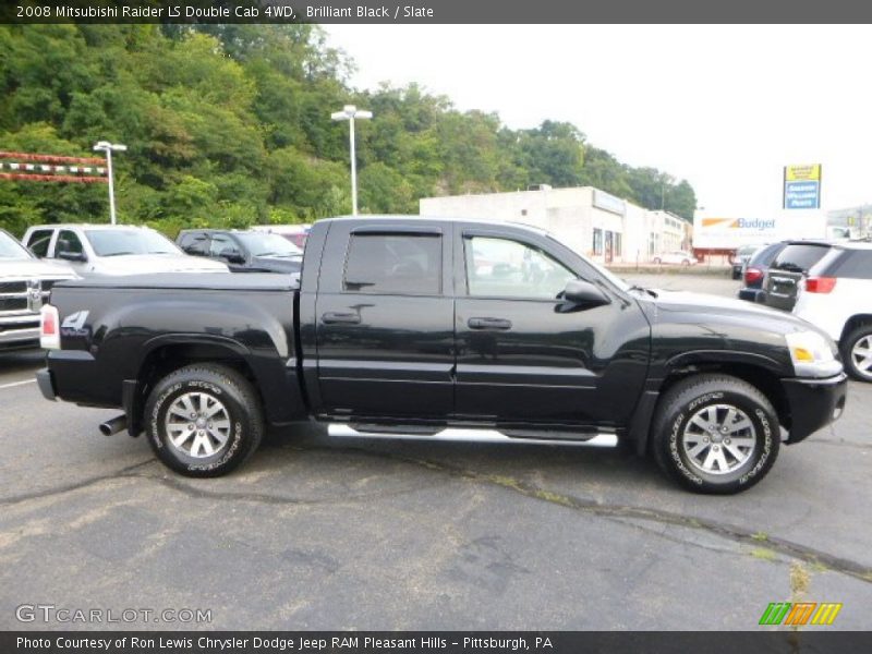 Brilliant Black / Slate 2008 Mitsubishi Raider LS Double Cab 4WD