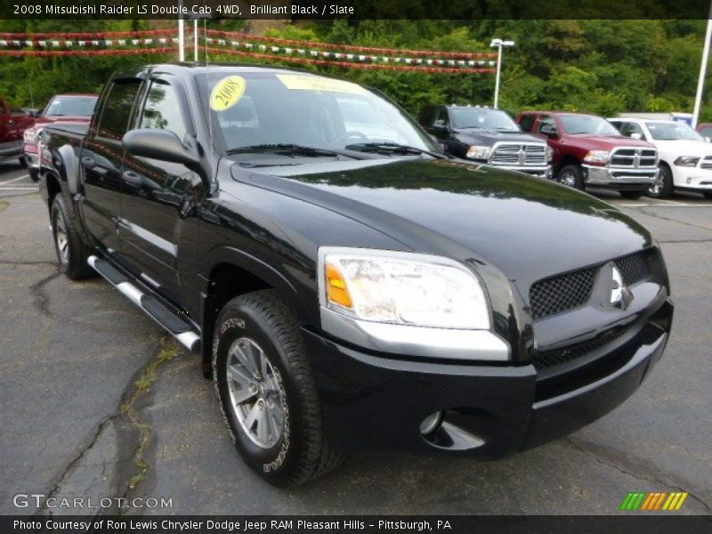 Brilliant Black / Slate 2008 Mitsubishi Raider LS Double Cab 4WD