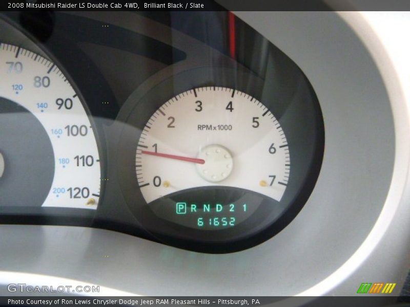 Brilliant Black / Slate 2008 Mitsubishi Raider LS Double Cab 4WD