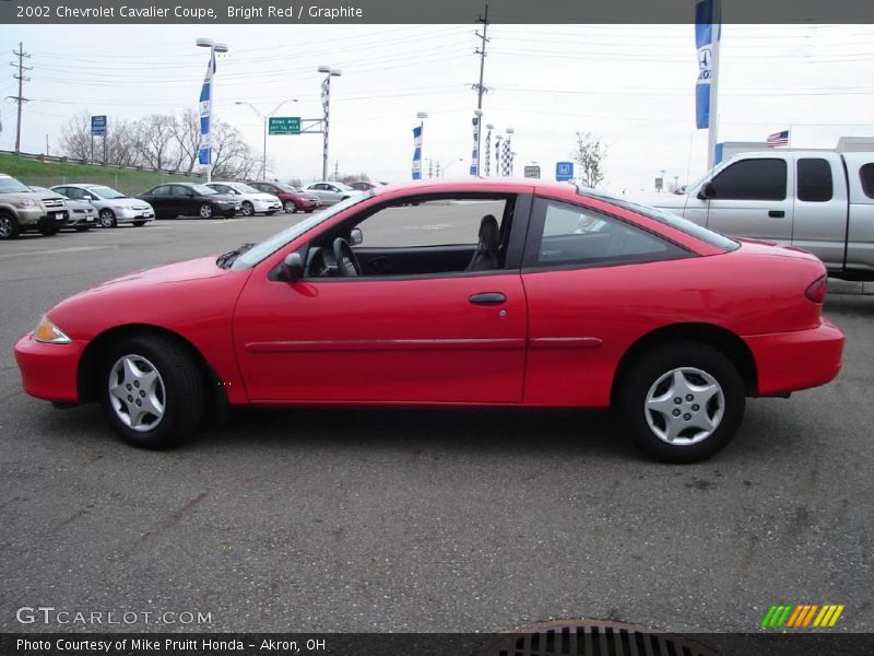 Bright Red / Graphite 2002 Chevrolet Cavalier Coupe
