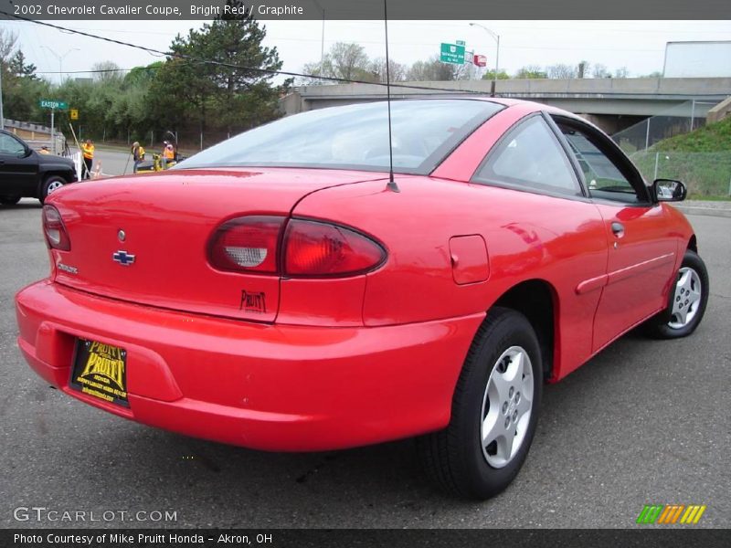 Bright Red / Graphite 2002 Chevrolet Cavalier Coupe
