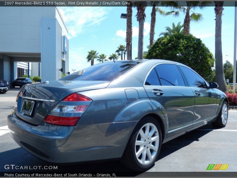 Flint Grey Metallic / Grey/Dark Grey 2007 Mercedes-Benz S 550 Sedan