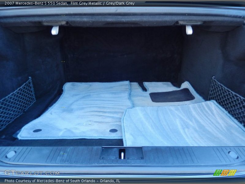 Flint Grey Metallic / Grey/Dark Grey 2007 Mercedes-Benz S 550 Sedan