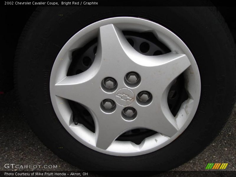 Bright Red / Graphite 2002 Chevrolet Cavalier Coupe