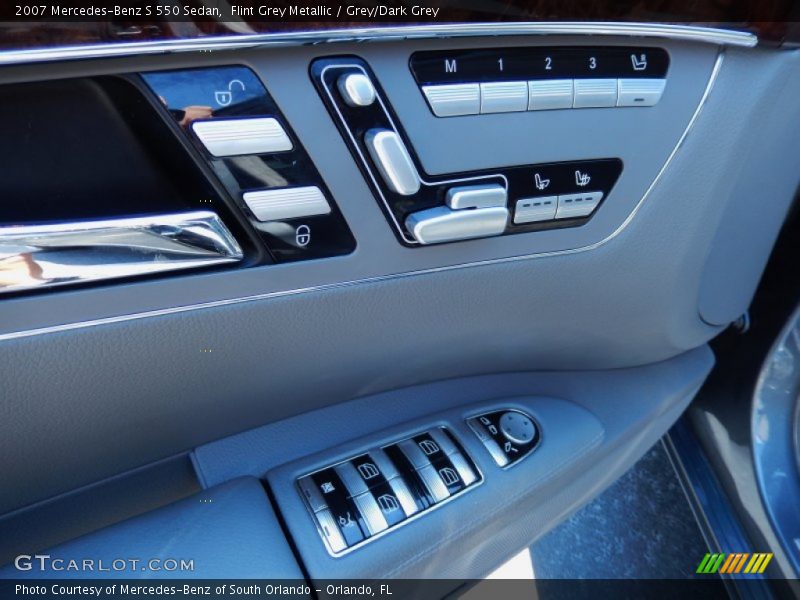Flint Grey Metallic / Grey/Dark Grey 2007 Mercedes-Benz S 550 Sedan