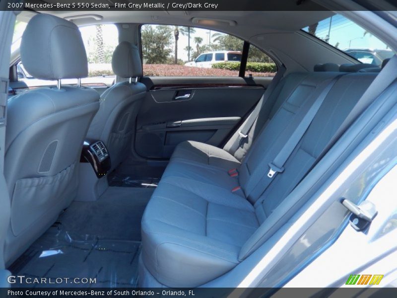 Flint Grey Metallic / Grey/Dark Grey 2007 Mercedes-Benz S 550 Sedan