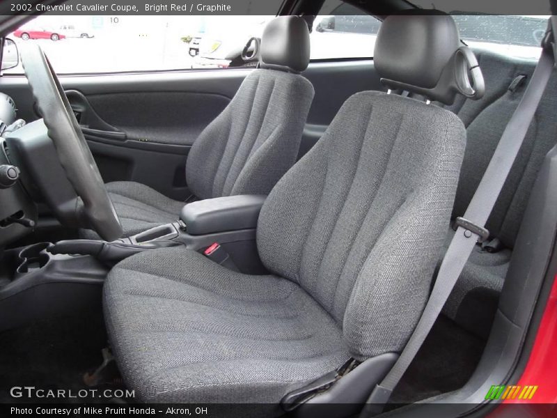 Bright Red / Graphite 2002 Chevrolet Cavalier Coupe