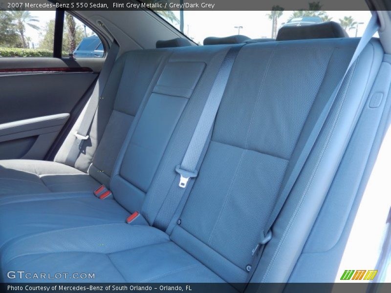 Flint Grey Metallic / Grey/Dark Grey 2007 Mercedes-Benz S 550 Sedan