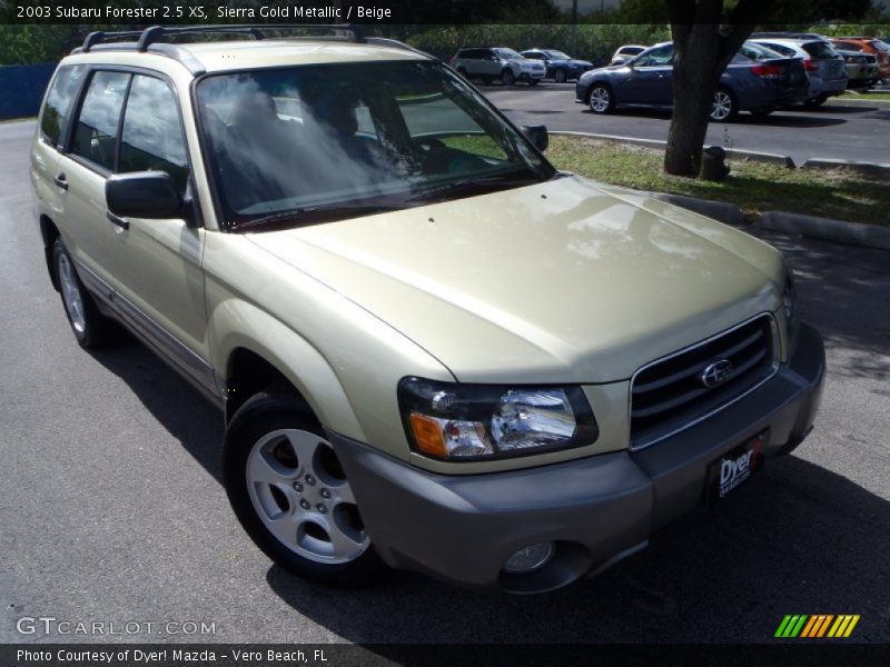 Sierra Gold Metallic / Beige 2003 Subaru Forester 2.5 XS