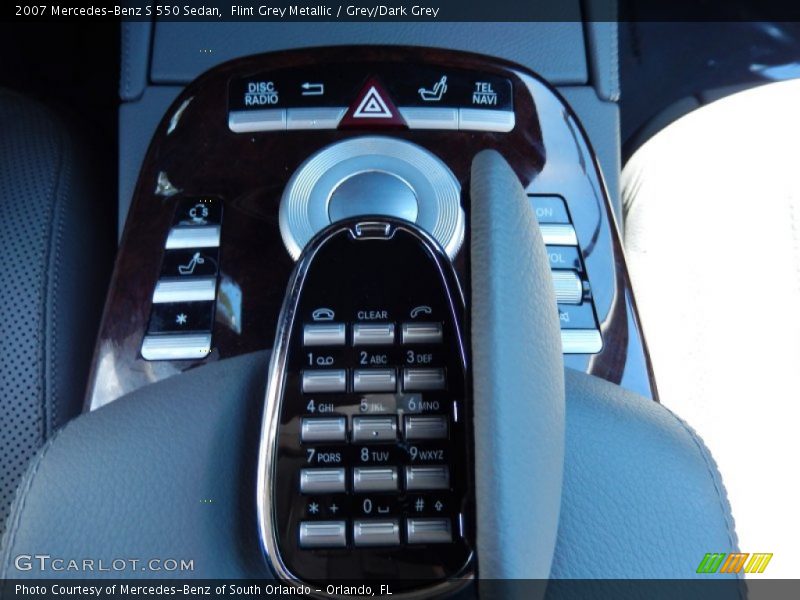 Flint Grey Metallic / Grey/Dark Grey 2007 Mercedes-Benz S 550 Sedan