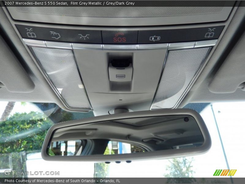 Flint Grey Metallic / Grey/Dark Grey 2007 Mercedes-Benz S 550 Sedan