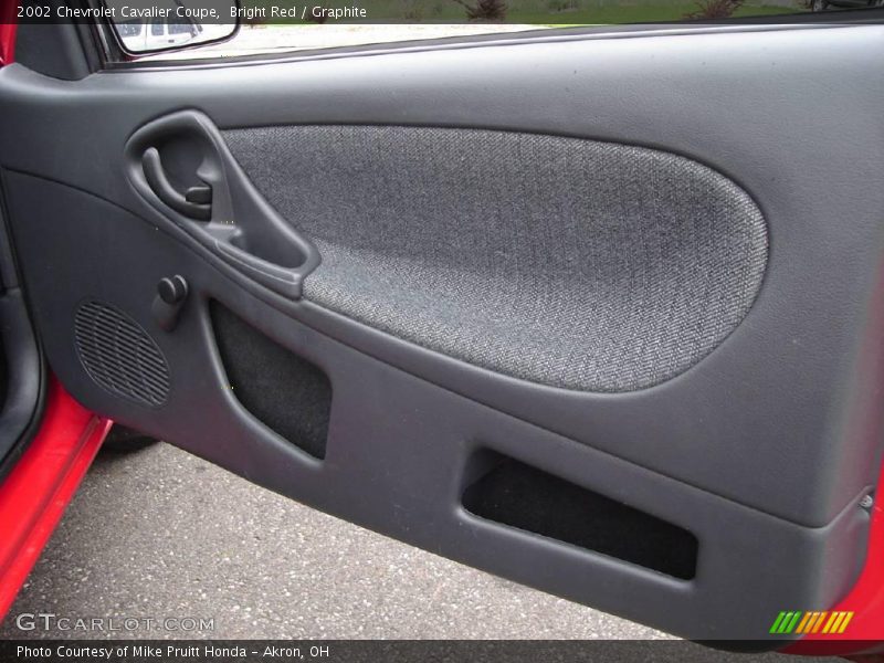 Bright Red / Graphite 2002 Chevrolet Cavalier Coupe