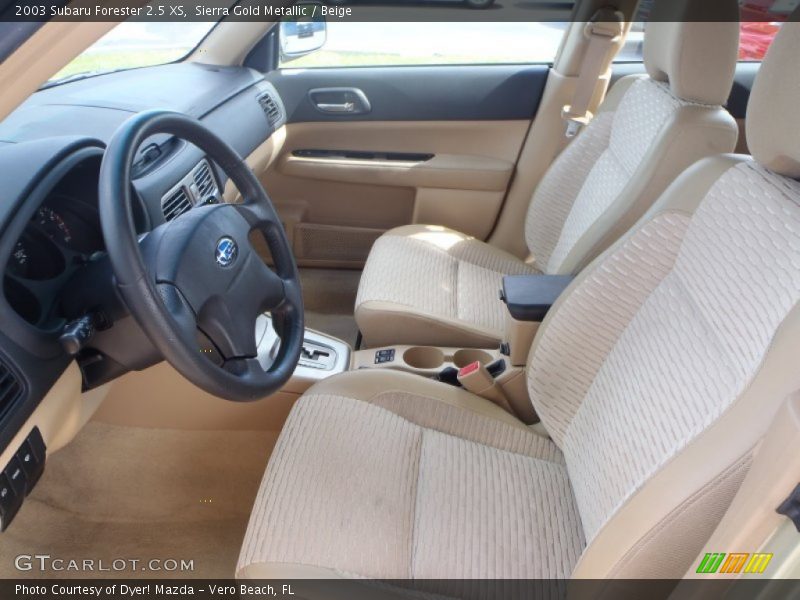 Front Seat of 2003 Forester 2.5 XS