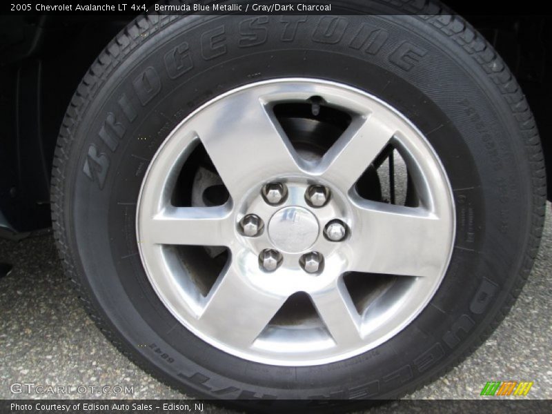 Bermuda Blue Metallic / Gray/Dark Charcoal 2005 Chevrolet Avalanche LT 4x4