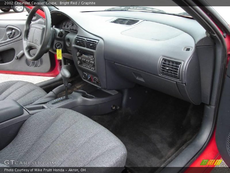 Bright Red / Graphite 2002 Chevrolet Cavalier Coupe