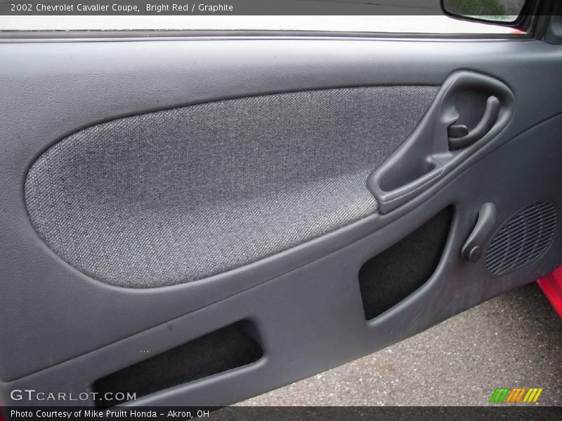 Bright Red / Graphite 2002 Chevrolet Cavalier Coupe