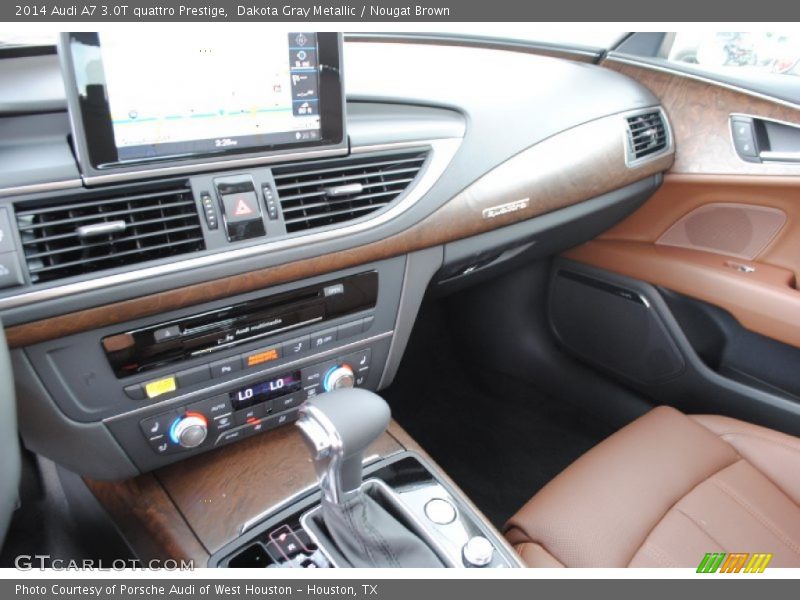 Dakota Gray Metallic / Nougat Brown 2014 Audi A7 3.0T quattro Prestige