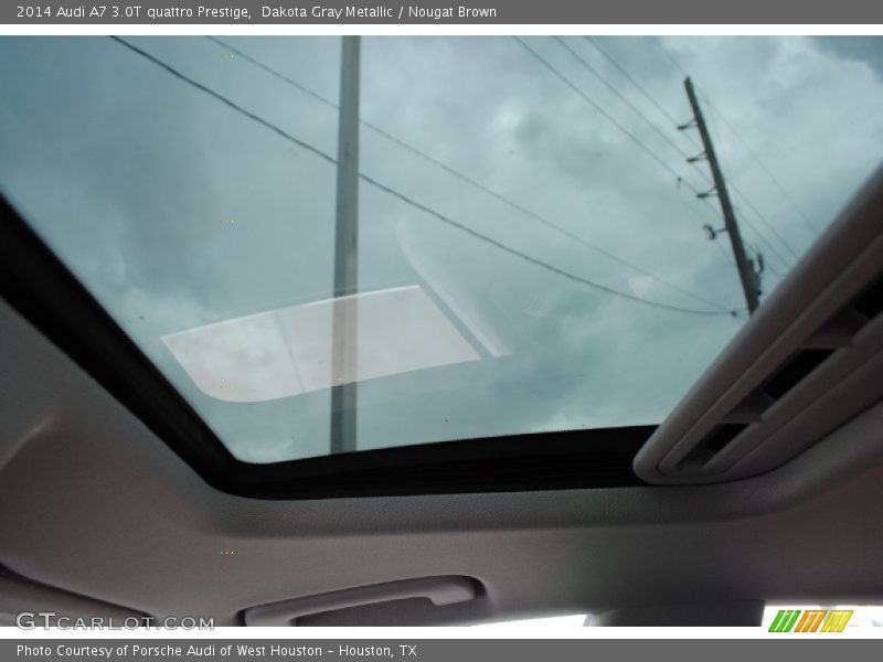 Dakota Gray Metallic / Nougat Brown 2014 Audi A7 3.0T quattro Prestige