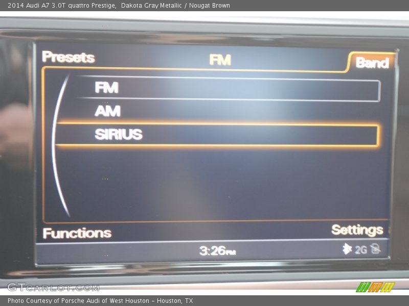 Dakota Gray Metallic / Nougat Brown 2014 Audi A7 3.0T quattro Prestige