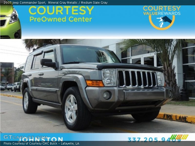 Mineral Gray Metallic / Medium Slate Gray 2007 Jeep Commander Sport