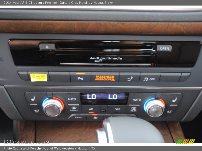 Dakota Gray Metallic / Nougat Brown 2014 Audi A7 3.0T quattro Prestige