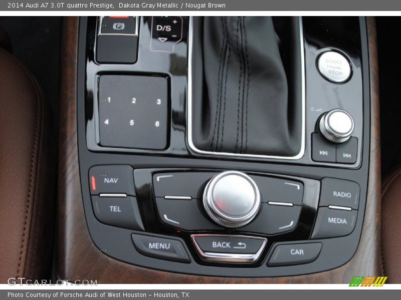 Dakota Gray Metallic / Nougat Brown 2014 Audi A7 3.0T quattro Prestige