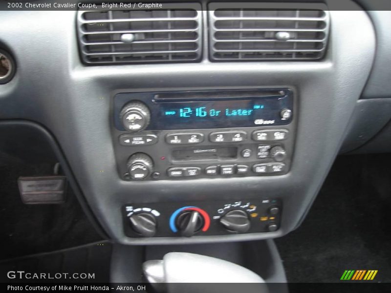 Bright Red / Graphite 2002 Chevrolet Cavalier Coupe