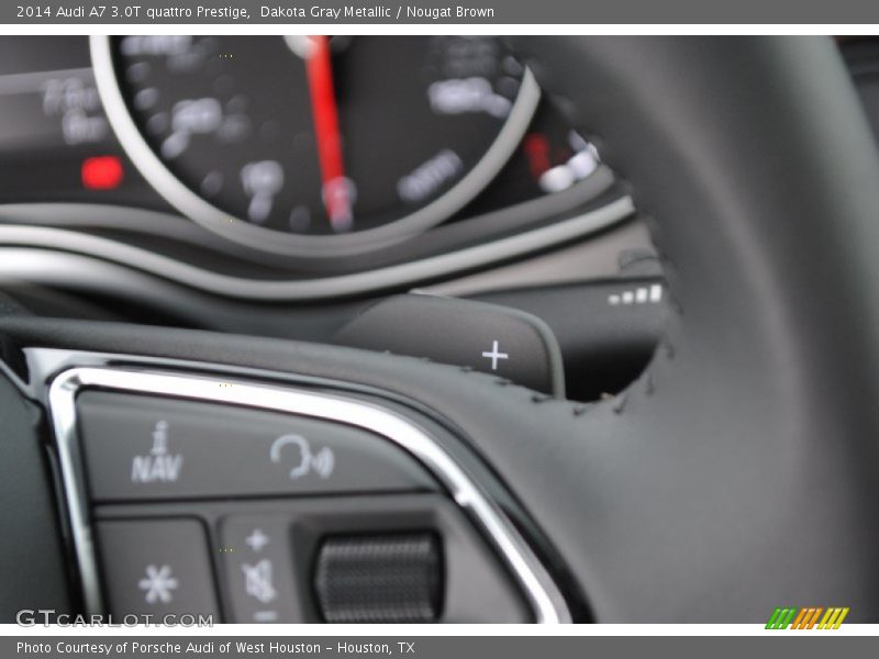 Dakota Gray Metallic / Nougat Brown 2014 Audi A7 3.0T quattro Prestige