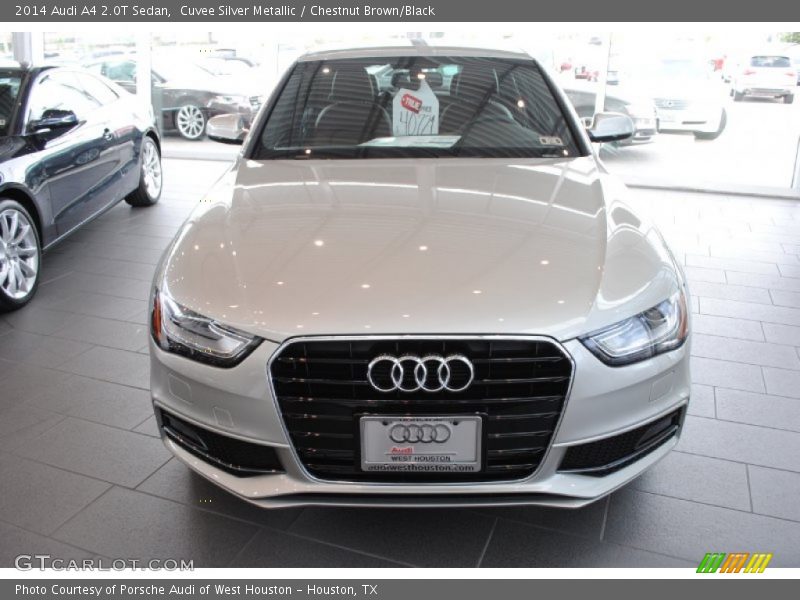 Cuvee Silver Metallic / Chestnut Brown/Black 2014 Audi A4 2.0T Sedan