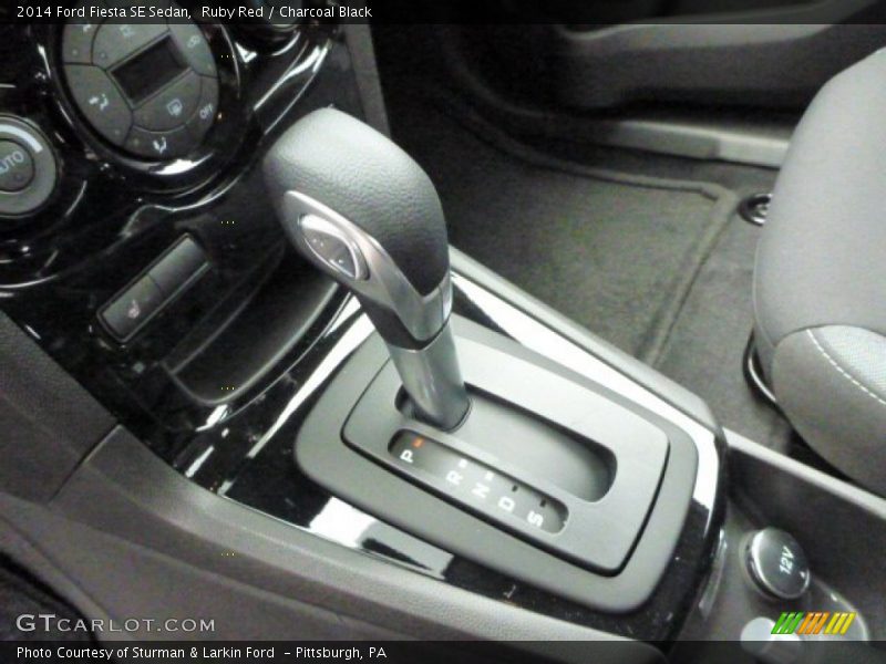 Ruby Red / Charcoal Black 2014 Ford Fiesta SE Sedan