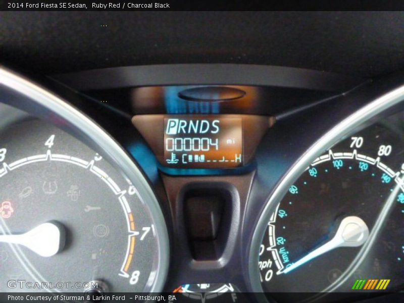 Ruby Red / Charcoal Black 2014 Ford Fiesta SE Sedan