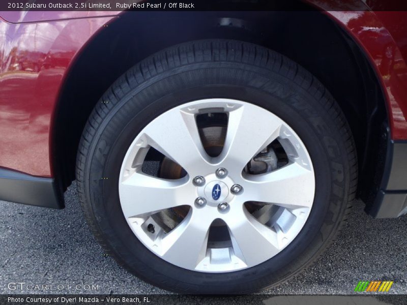 Ruby Red Pearl / Off Black 2012 Subaru Outback 2.5i Limited