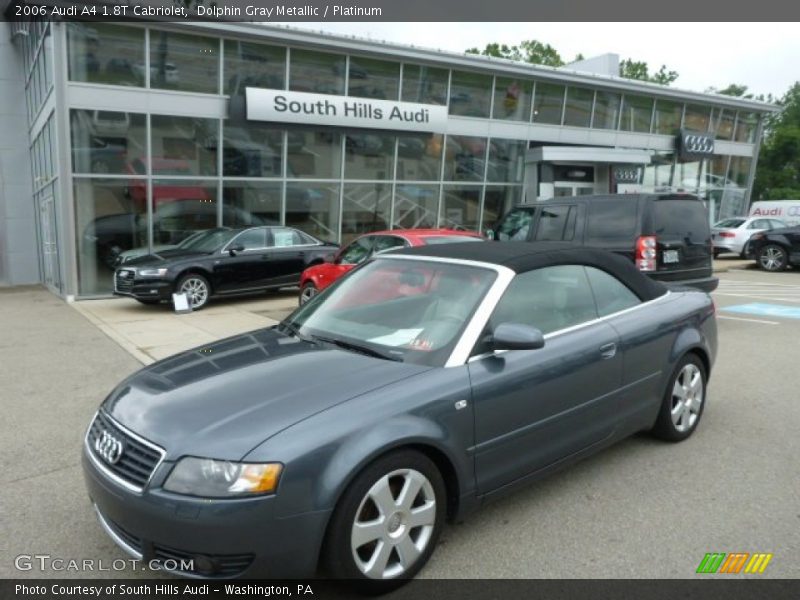 Dolphin Gray Metallic / Platinum 2006 Audi A4 1.8T Cabriolet