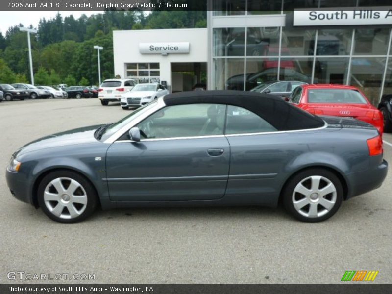 Dolphin Gray Metallic / Platinum 2006 Audi A4 1.8T Cabriolet