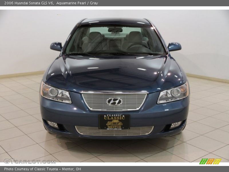 Aquamarine Pearl / Gray 2006 Hyundai Sonata GLS V6