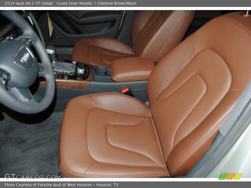 Cuvee Silver Metallic / Chestnut Brown/Black 2014 Audi A4 2.0T Sedan